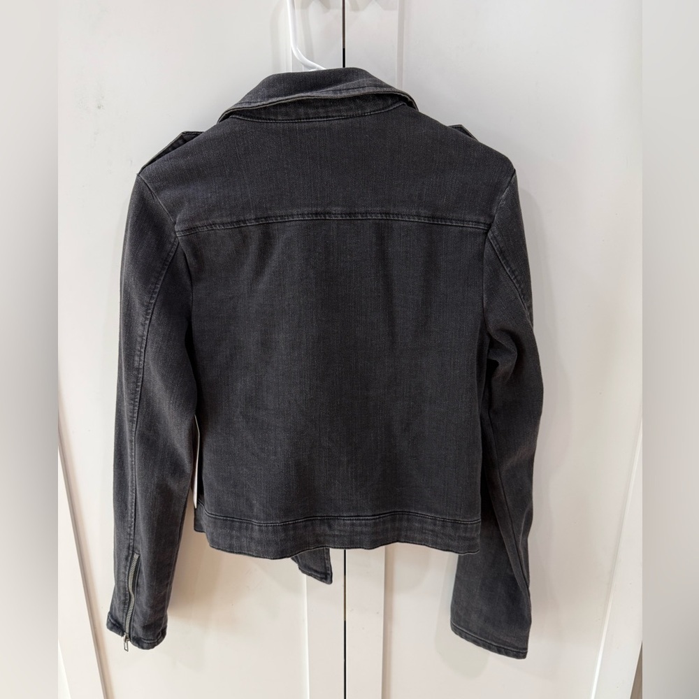 Almost Famous Black Studded Jean Jacket — Size M — NWT - Picture 8 of 13